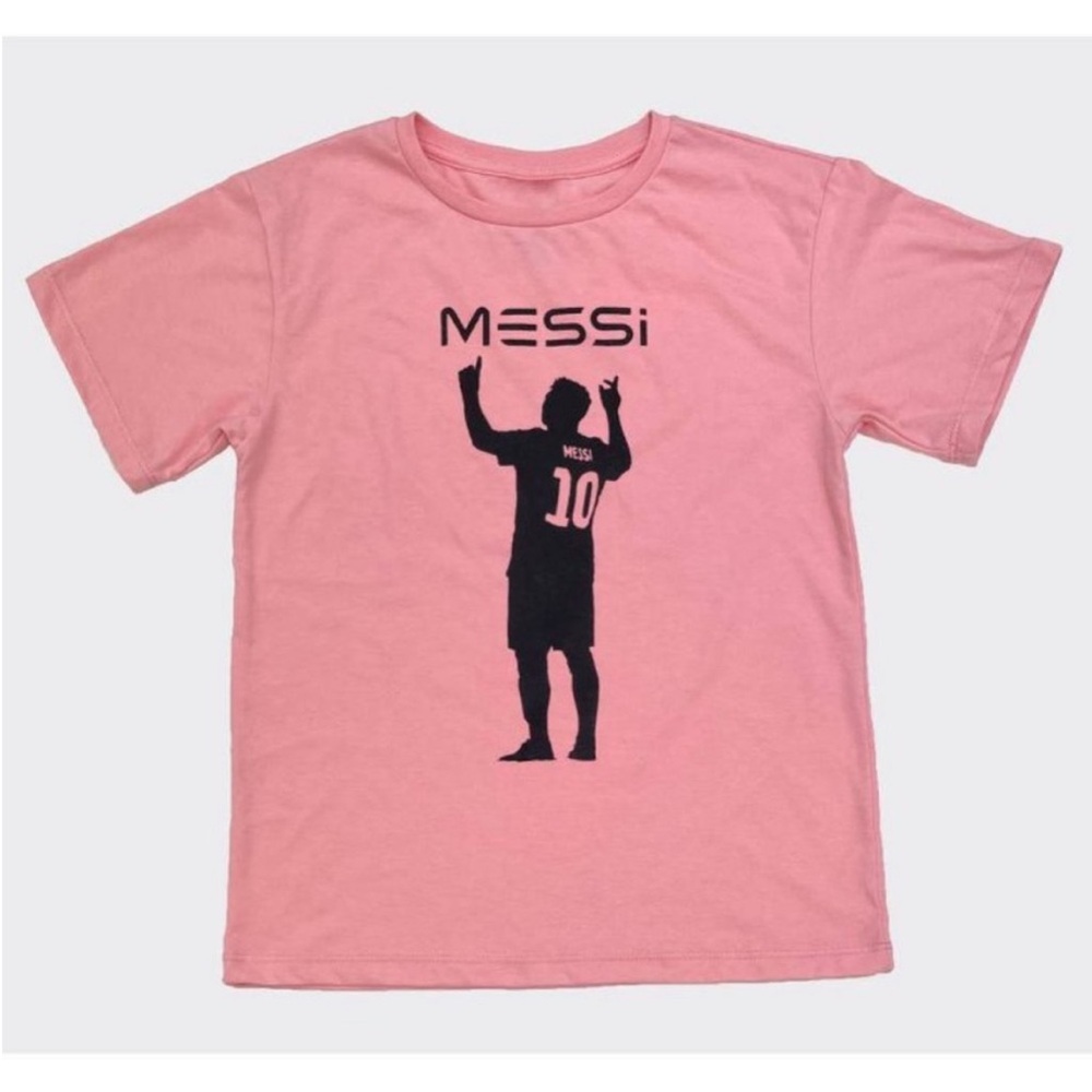 Girls' Messi Silhouette Short Sleeve
Graphic T-Shirt